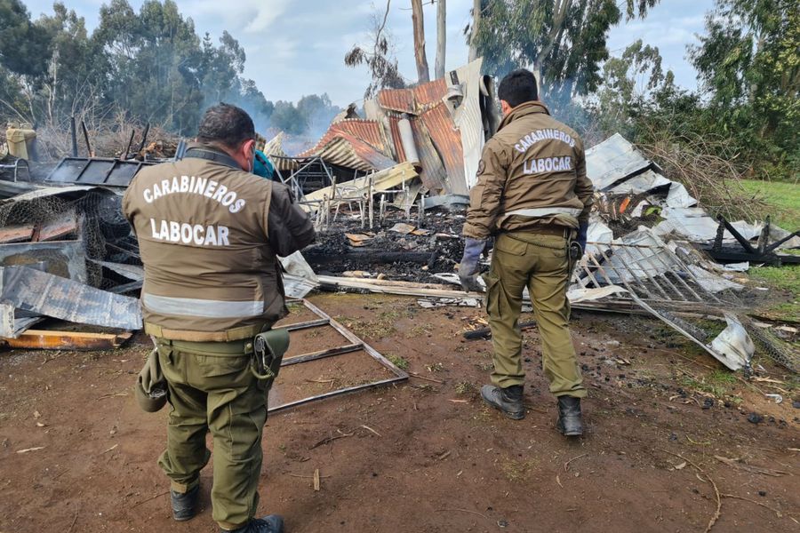 Una casona y una bodega fueron quemadas en la ruta a las Termas Tolhuaca