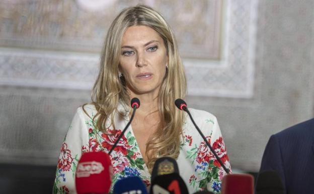 La vicepresidenta del Parlamento europeo, la griega Eva Kaili/afp