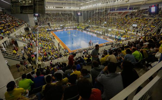 Semifinal entre el Jaén Paraíso Interior y el Movistar Inter por el título de Liga en 2018. /ALFREDO AGUILAR