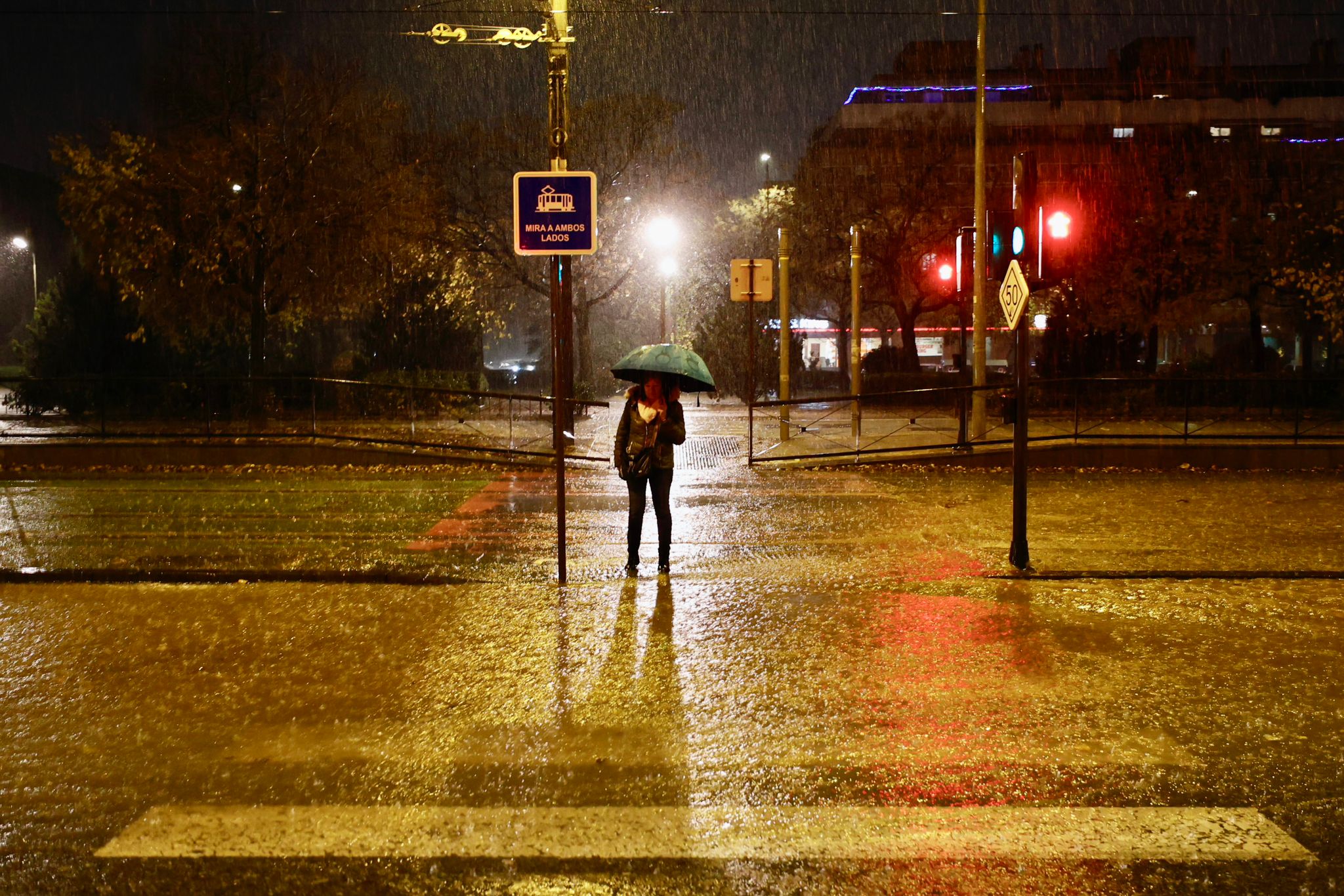 Lluvia en el Zaidín. /Fermín rodríguez