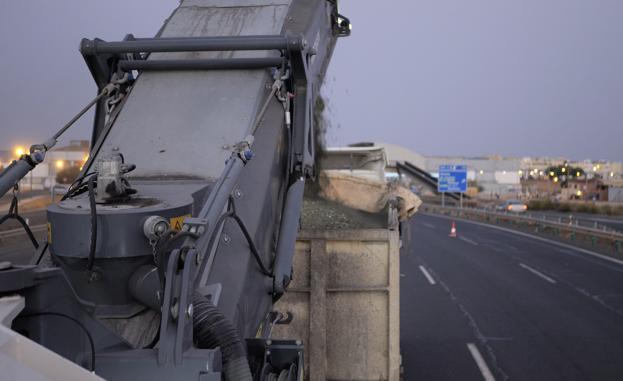 Obras de reasfaltado en la A-92/ideal
