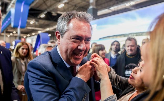 Juan Espadas hoy en Fitur./AGENCIAS